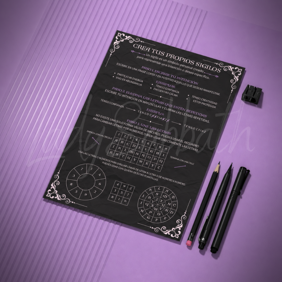 GUÍA PARA CREAR TUS PROPIOS SIGILOS (DESCARGABLE EN PDF)