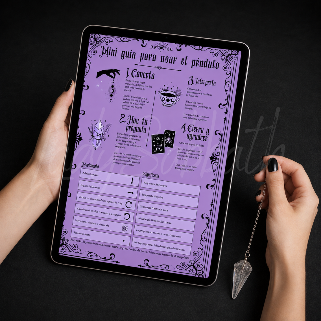 MINI GUÍA PARA USAR EL PÉNDULO (DESCARGABLE EN PDF)